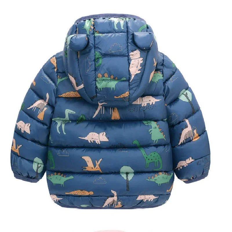 Charlie | Winter Children Warm Down Jackets Boys Girls Zip Jackets Kids Short Outerwear with Hood Baby Clothing 1-6 Years