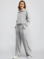 Elcevi | Leisure Duo Set with Half Zip
