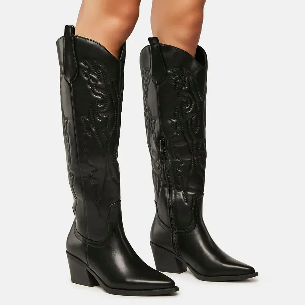Lizzy | Western Inspired Knee-High Boots
