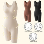 Lia | Bodysuits Full Coverage Shapewear Thigh Slimming Bodysuit Wide Shoulder Body Shaper Jumpsuit Seamless Shapers Slimmer