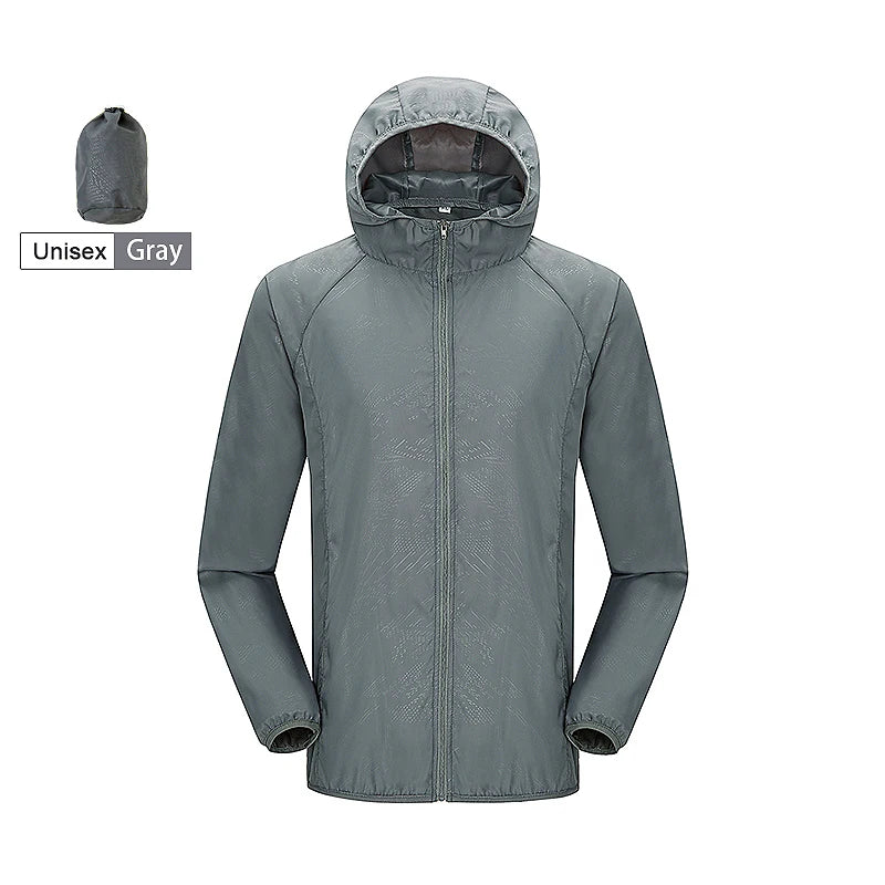 Hiking Jacket For Men and Women Waterproof Quick-Drying Windbreaker Anti UV