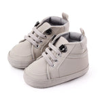 ISA | Baby Casual Shoes Ankle-covering Little Boots for 0-1 Year Toddler Boys Outdoor Prewalking.
