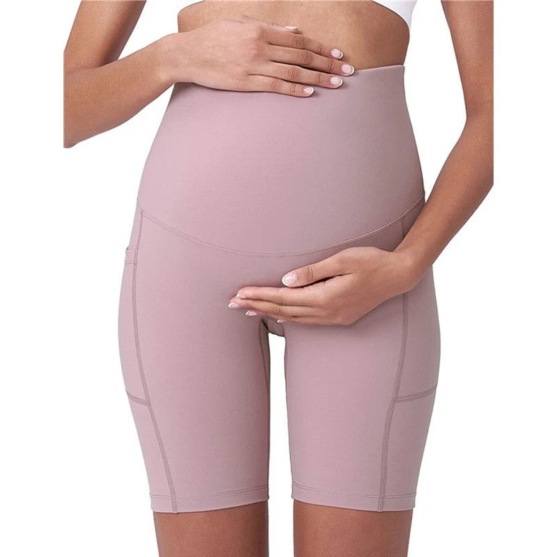 ISA | Maternity leggings High Waist Belly Support Leggings for Pregnant Women Pregnancy Skinny Pants Body Shaping Postpartum Pants