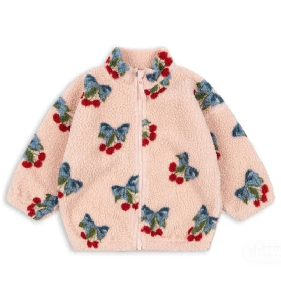 Jessy | Winter Children Cotton Warm Outerwear Clothing Girls Print Jackets Baby Boys Plus Fleece Jackets Children's Clothing