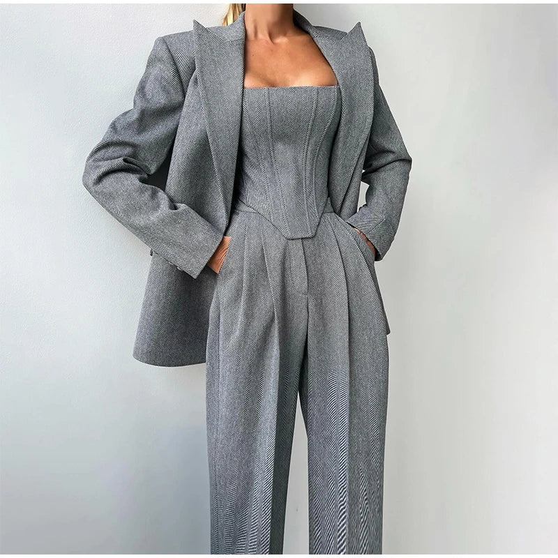 Maaike | Tailored Power Elegance Three-Piece Set