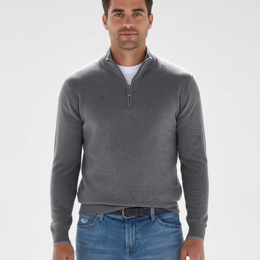 George - Men's Sweater With a Zipper