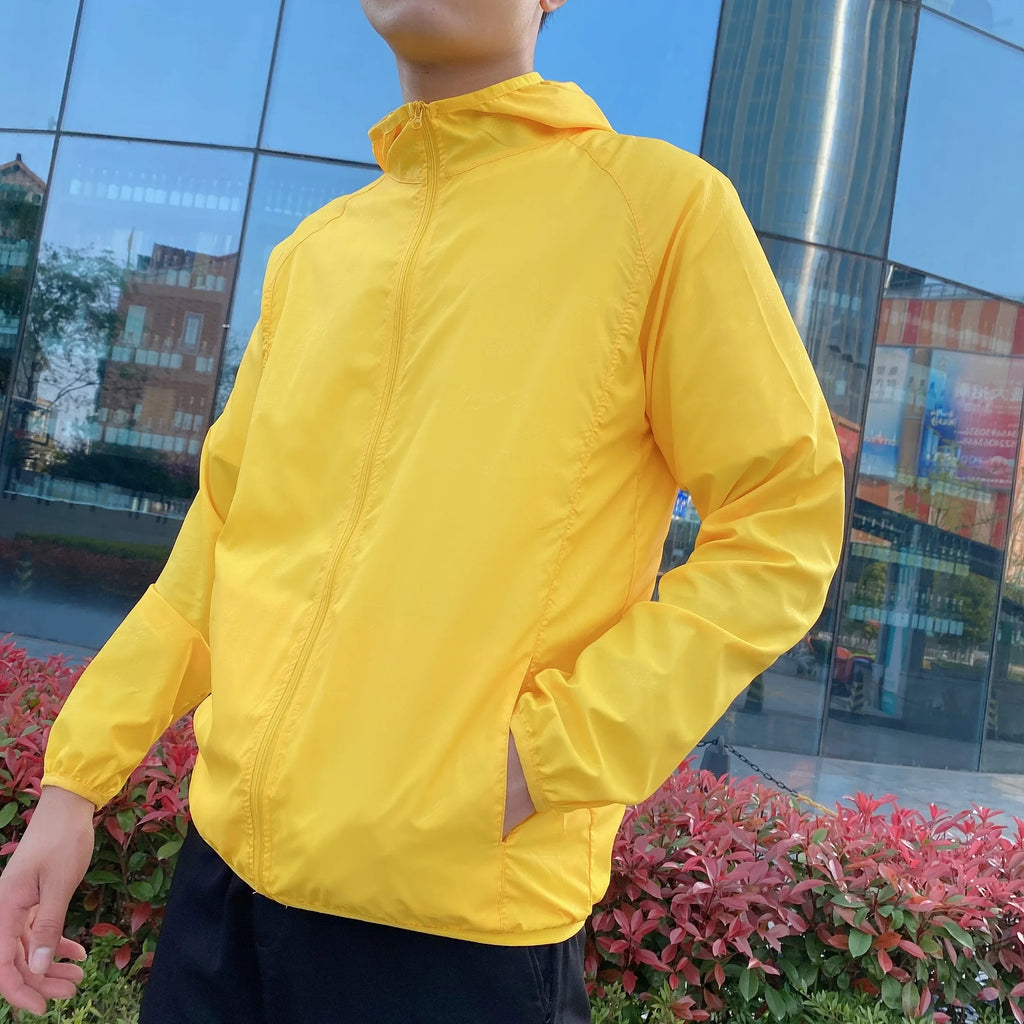 Gio | Casual Windbreaker for Men  Sun Protective Jacket.