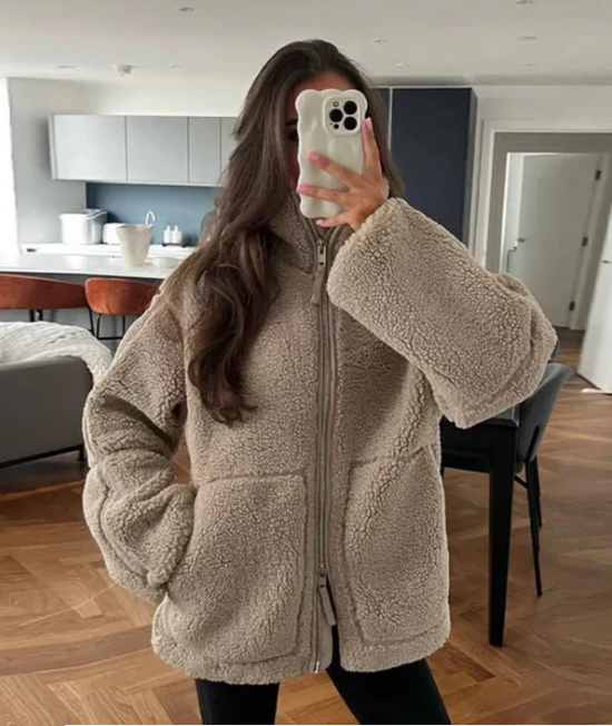 Kishna | Winter Teddy Jacket for Women