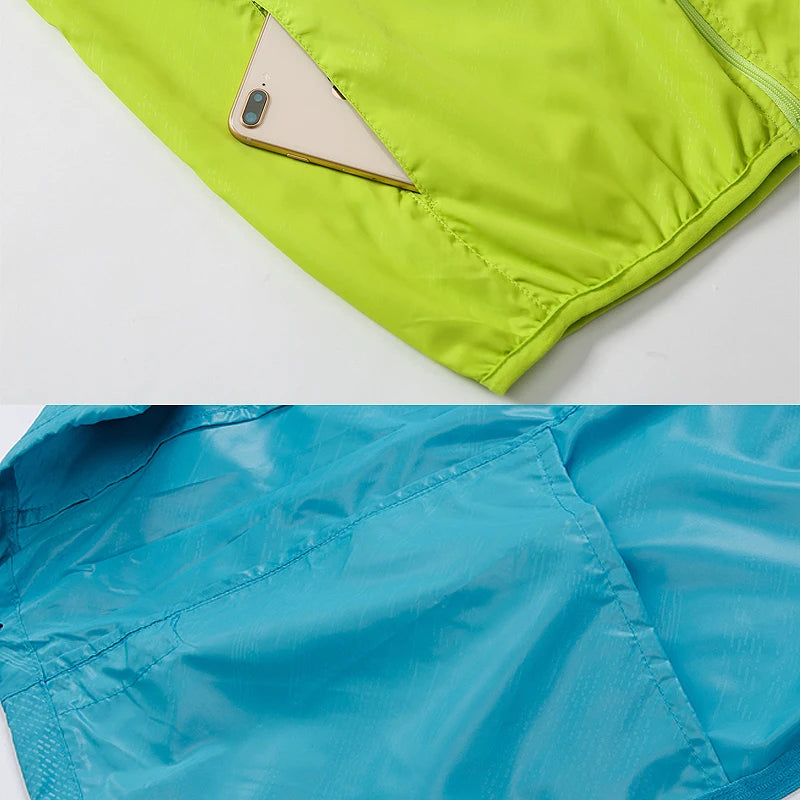 Hiking Jacket For Men and Women Waterproof Quick-Drying Windbreaker Anti UV