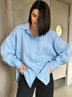 The Mia-Liv Airy Linen Blouse