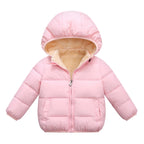 Charlie |  Baby Children Jackets Winter Thick Jackets for Boys Warm Plush Thicker Outerwear for Girls Fur Hood Children's Clothing Snowsuit