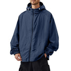 Liam | Men's Outdoor Casual Loose Sun Protection Clothing Punch Coat Waterproof Quick-Drying Loose Hooded Jacket.