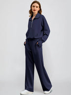 Elcevi | Leisure Duo Set with Half Zip