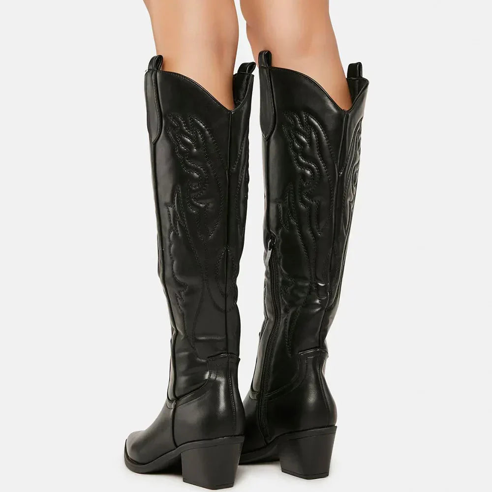 Lizzy | Western Inspired Knee-High Boots