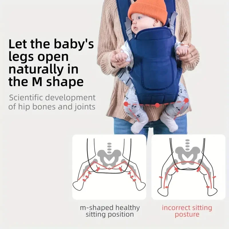 ISA | Carrier Wrap Versatile for All Seasons Multifunctional Shoulder Carrier Four Carrying Methods Front and Back
