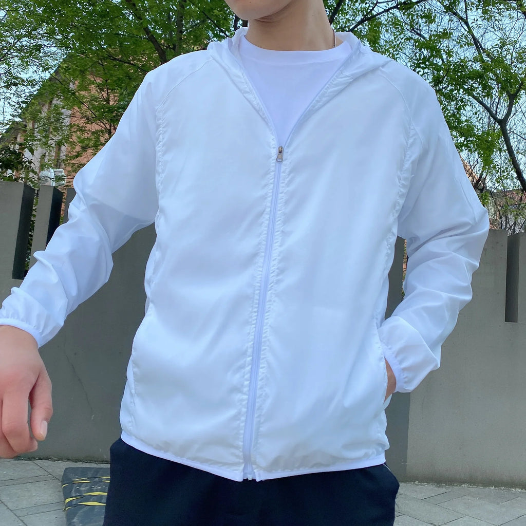 Gio | Casual Windbreaker for Men  Sun Protective Jacket.