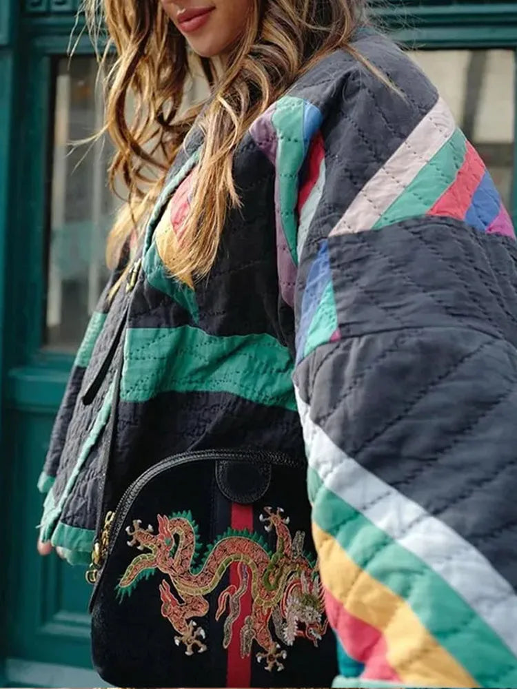 Anique Oversized Multicolor Vest for Women