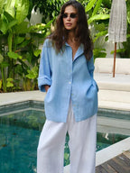 The Mia-Liv Airy Linen Blouse