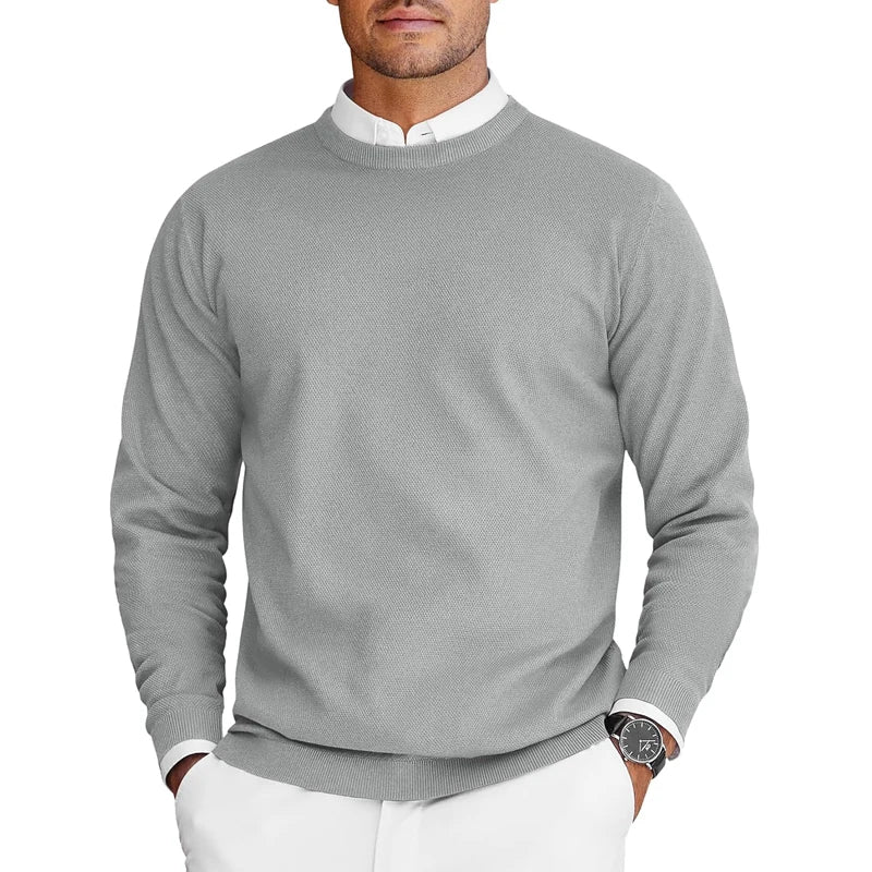Liam | Men's Lightweight Knitted Sweater with Round Neck and Long Sleeves
