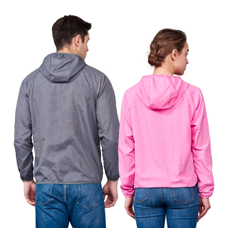 Hiking Jacket For Men and Women Waterproof Quick-Drying Windbreaker Anti UV