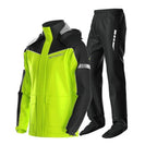 Unisex Motorcycle Waterproof Rain Suit, Rain Jacket, and Rain Pants.
