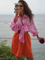 The Mia-Liv Airy Linen Blouse