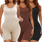 Lia | Bodysuits Full Coverage Shapewear Thigh Slimming Bodysuit Wide Shoulder Body Shaper Jumpsuit Seamless Shapers Slimmer