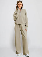 Elcevi | Leisure Duo Set with Half Zip