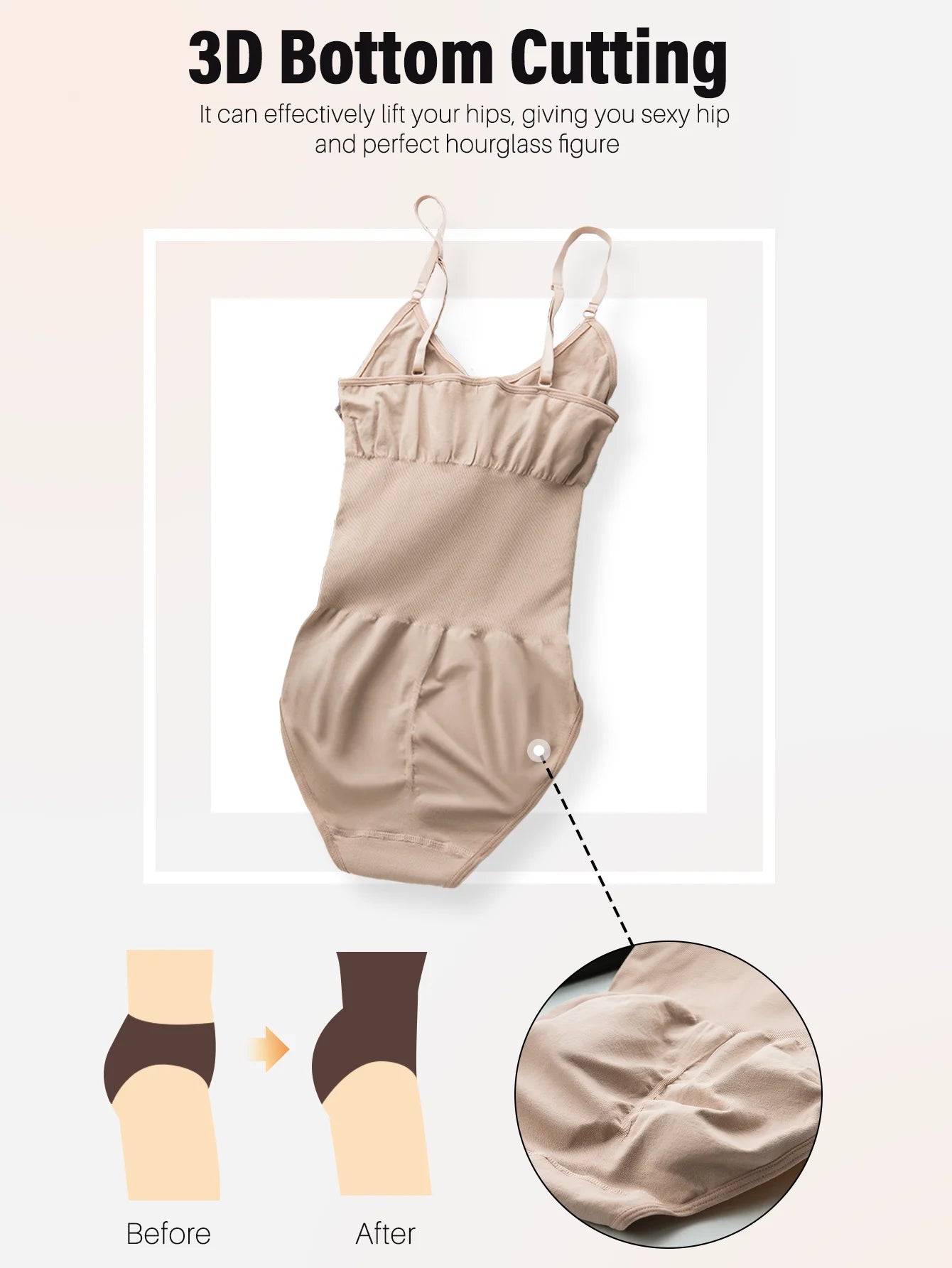 Kim | Women's Shapewear Seamless Slimming Lifter Shaper Smooth Bodysuit Open Crotch High Elastic Body Suits