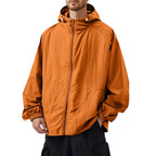 Liam | Men's Outdoor Casual Loose Sun Protection Clothing Punch Coat Waterproof Quick-Drying Loose Hooded Jacket.