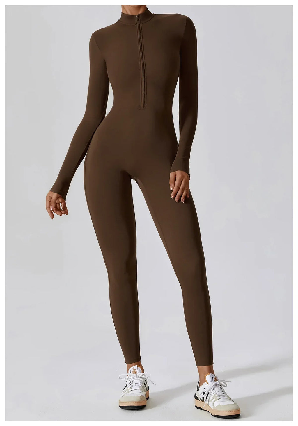Claire - Long-Sleeve Sporty Jumpsuit