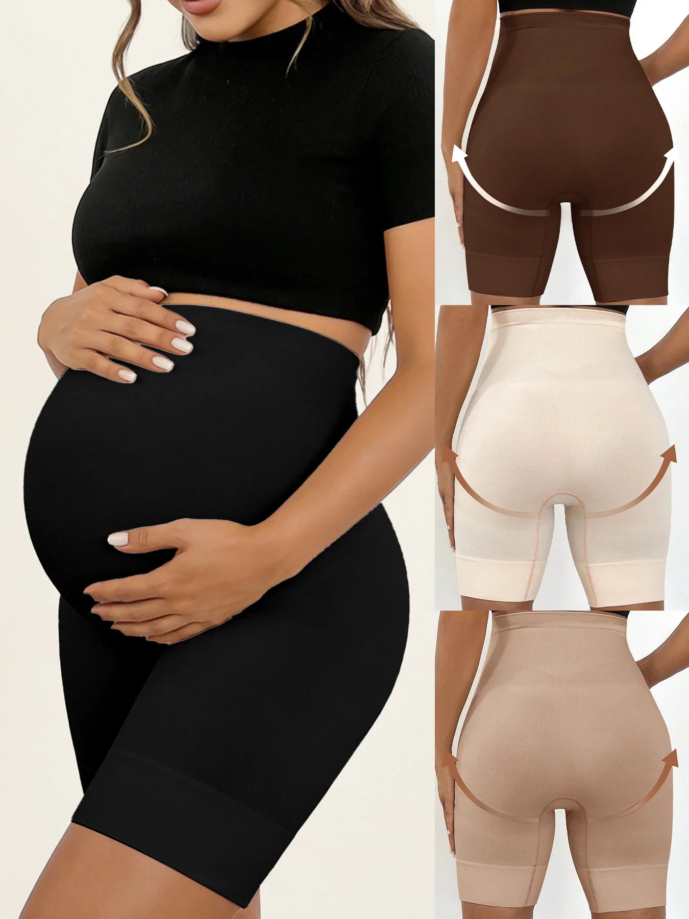 Lia | Maternity Leggings Short High Waist Sports Hip Clothing Pregnant Woman Yoga Fitness Sportswear Slim Fashion Shorts Clothing