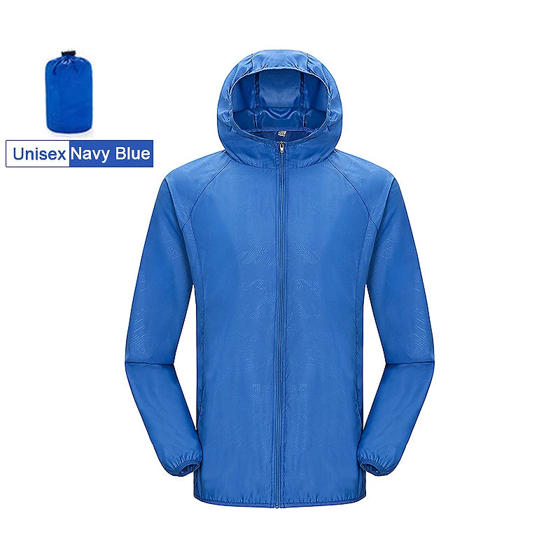 Hiking Jacket For Men and Women Waterproof Quick-Drying Windbreaker Anti UV