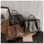 Claire | Spacious Shoulder Bag in Vegan Leather - Handmade, Elegant, and Functional