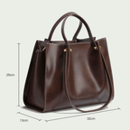 Claire | Spacious Shoulder Bag in Vegan Leather - Handmade, Elegant, and Functional