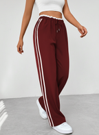 Sporty Women's Jogging Pants with Side Stripes - Senna