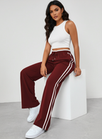 Sporty Women's Jogging Pants with Side Stripes - Senna