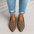 Timeless Suede Women's Loafers with Pointed Toe