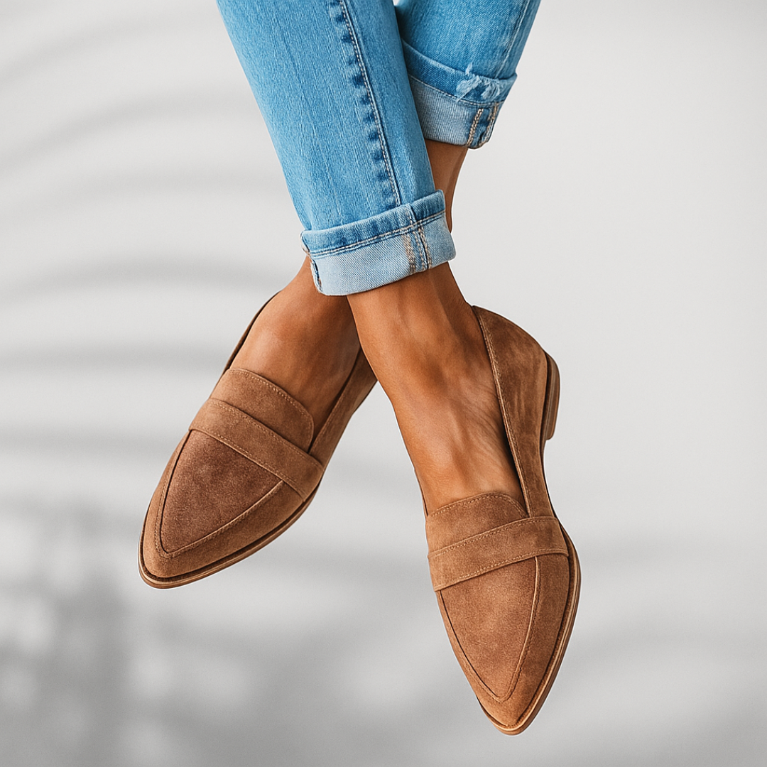 Timeless Suede Women's Loafers with Pointed Toe