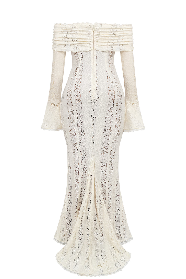 Elcevi | Maternity Dress With Lace And Flowing Fit Elegance For Women