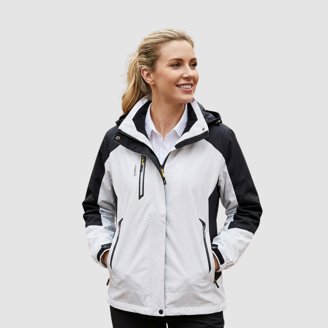 Elcevi |  Waterproof Rain Jacket with Hood and Lining For Women