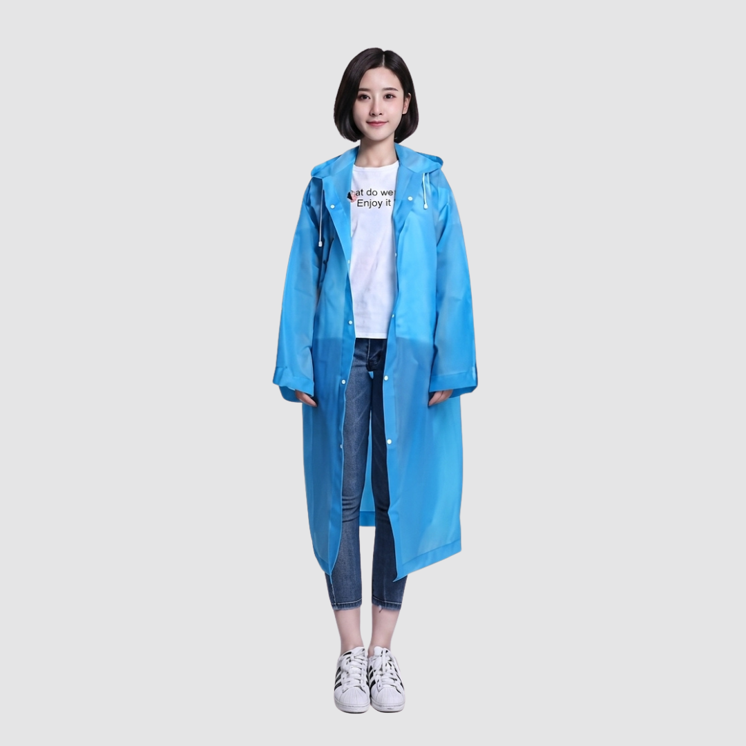 Elcevi | Adult Thickened One-Piece Raincoat Outdoor Travel For Women