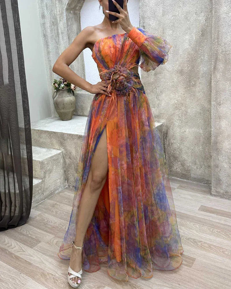 Elcevi | Airy Dress Flowing Layers For Women