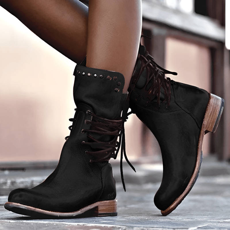 RetroLace Women's Boots - Elena