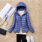 Kim | Down coat hood ultralight packable featherlight warmth winter jacket