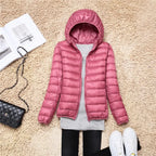 Kim | Down coat hood ultralight packable featherlight warmth winter jacket