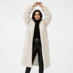 Warm Long Teddy Women's Coat with Luxurious Fleece Lining - Emma