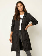 Avy | Women's Long Hooded Rain Jacket