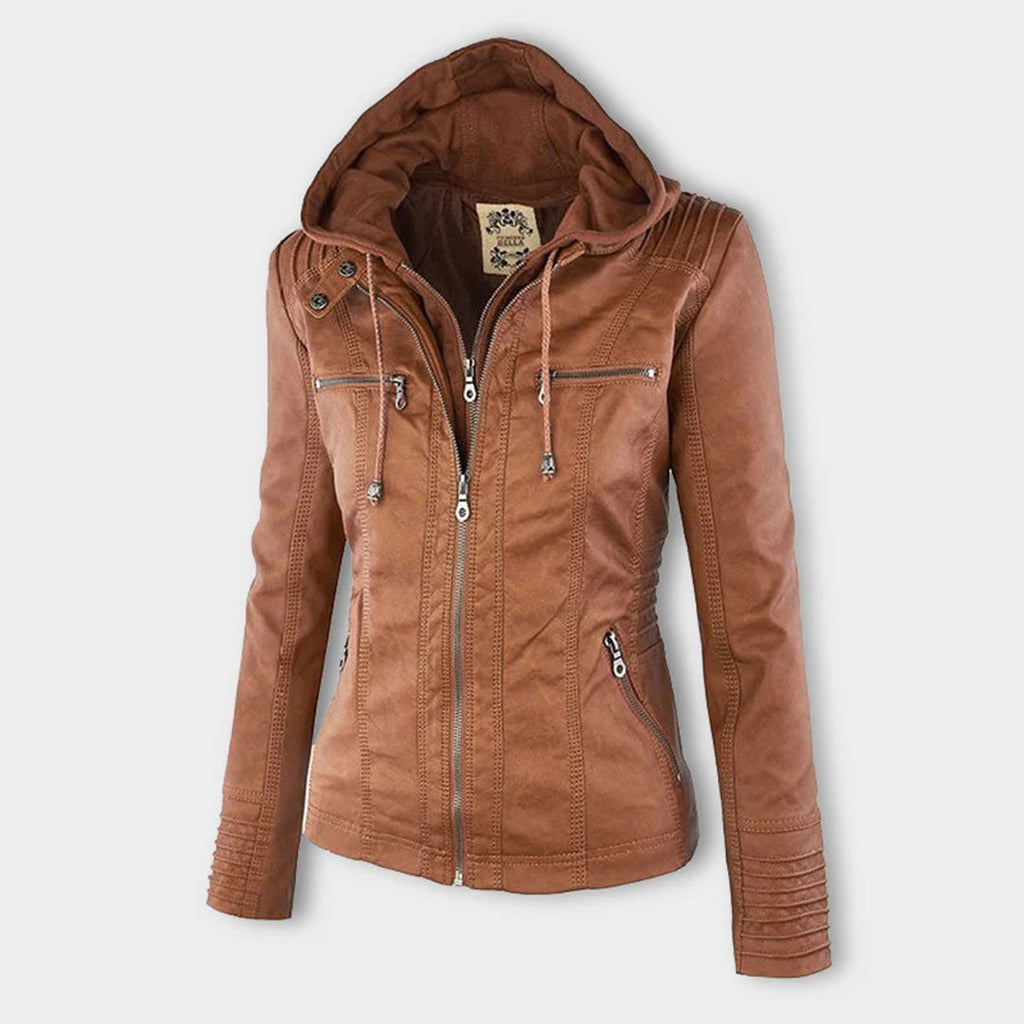 Kim | Weatherproof Women's Jacket with Hood Water-Repellent Lightweight