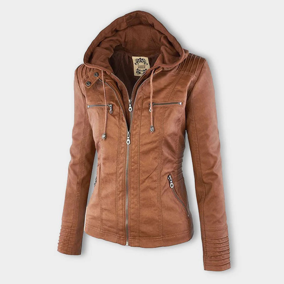 Kim | Weatherproof Women's Jacket with Hood Water-Repellent Lightweight